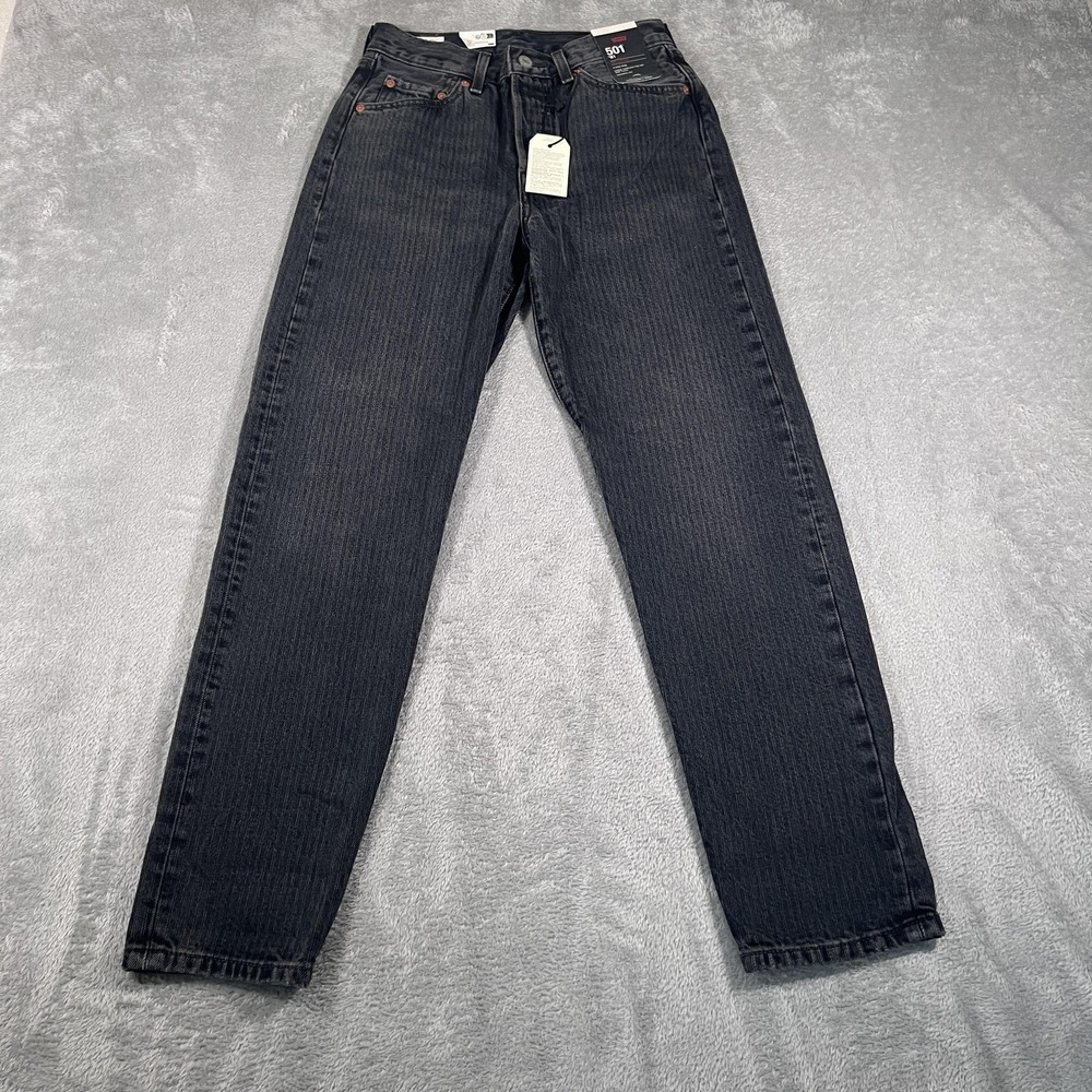 Levi's Premium 501 '81 Jeans Womens 25x29 Black High Rise Straight Leg Denim NWT